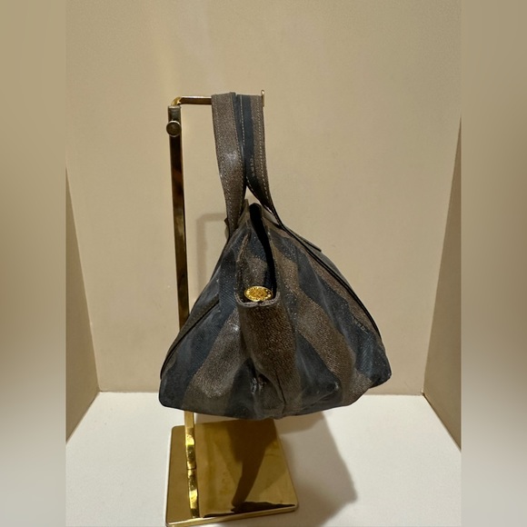 Vintage Fendi Roma Pequin FF Mini Tote Bag - Picture 2 of 12